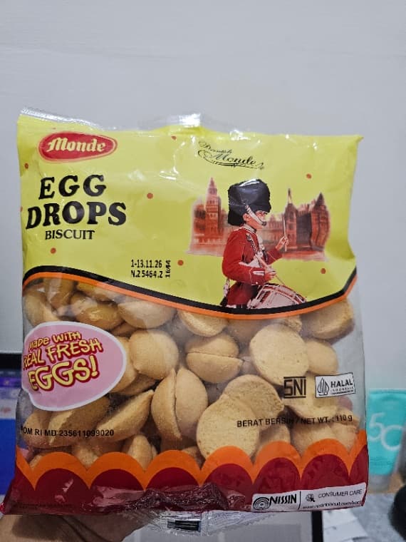 Monde Egg Drops Biscuit 1